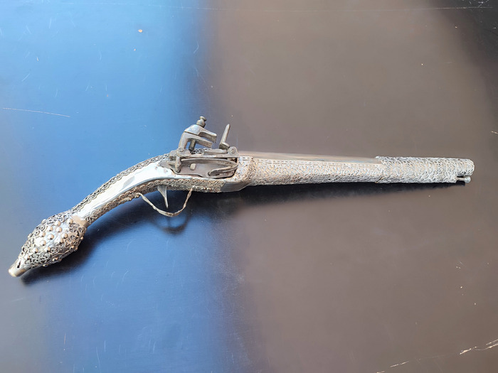 Πιστόλα Κουκουνάρα ασημένια 53cm  Φωτογραφία 9