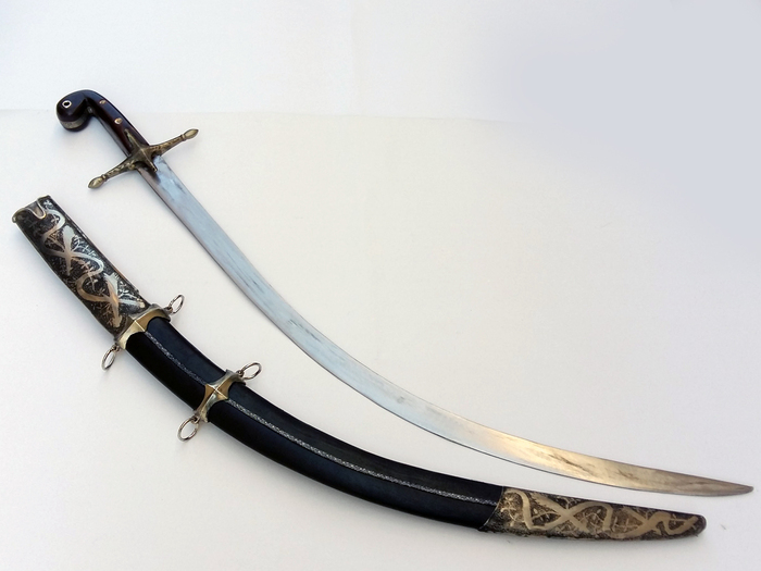 Σαμσίρ Σκαλιστό Λάφυρα Χάλυβας (92cm shamshir) Φωτογραφία 2