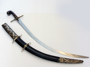 Σαμσίρ Σκαλιστό Λάφυρα Χάλυβας (92cm shamshir) Φωτογραφία 2