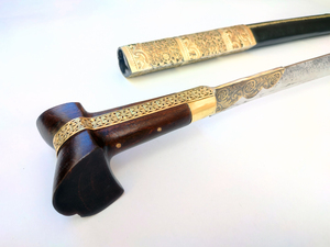 Γιαταγάνι Σκαλιστά Ένθετα Ατσάλι (72cm yatagan) Φωτογραφία 4