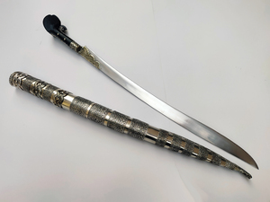 Γιαταγάνι Σκαλιστά Ένθετα Ατσάλι (72cm yatagan) Φωτογραφία 3