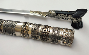 Γιαταγάνι Σκαλιστά Ένθετα Ατσάλι (72cm yatagan) Φωτογραφία 4