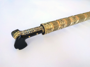 Γιαταγάνι Σκαλιστά Ένθετα Χάλυβας (72cm yatagan) Φωτογραφία 2