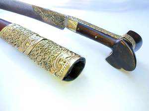 Γιαταγάνι Σκαλιστά Ένθετα Χάλυβας (72cm yatagan) Φωτογραφία 5