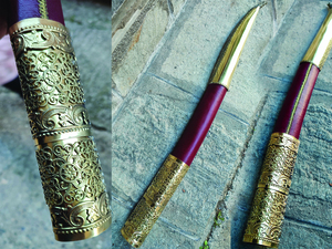 Γιαταγάνι Σκαλιστά Ένθετα Χάλυβας (72cm yatagan) Φωτογραφία 3