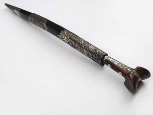 Γιαταγάνι Σκαλιστό με δέρμα (72cm yatagan) Φωτογραφία 7