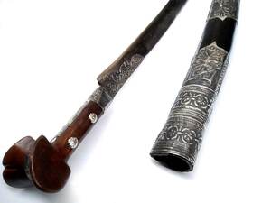 Γιαταγάνι Σκαλιστό με δέρμα (72cm yatagan) Φωτογραφία 5