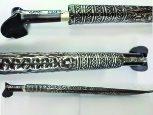 Γιαταγάνι Σκαλιστό Χάλυβας (72cm yatagan) Φωτογραφία 3