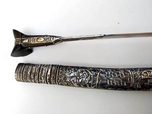 Γιαταγάνι Σκαλιστό Χάλυβας (72cm yatagan) Φωτογραφία 7