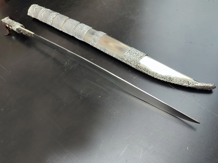 Γιαταγάνι Σκαλιστά Ένθετα Χάλυβας (72cm yatagan) Φωτογραφία 2