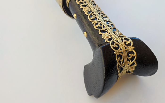 Γιαταγάνι Σκαλιστά Ένθετα Χάλυβας (72cm yatagan) Φωτογραφία 3