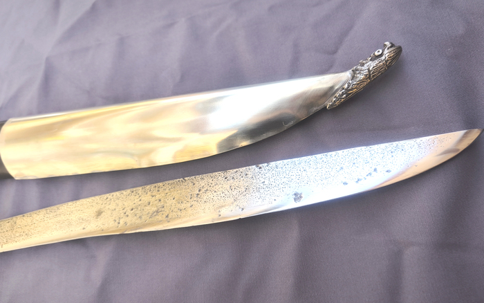 Γιαταγάνι Ασημένιο χάλυβας (72cm yatagan) Φωτογραφία 7