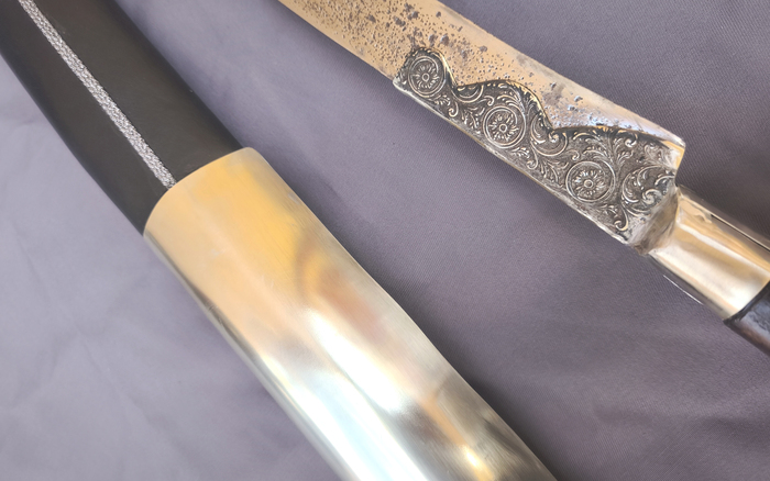 Γιαταγάνι Ασημένιο χάλυβας (72cm yatagan) Φωτογραφία 8