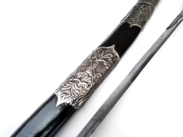 Γιαταγάνι Σκαλιστό με δέρμα (72cm yatagan) Φωτογραφία 8