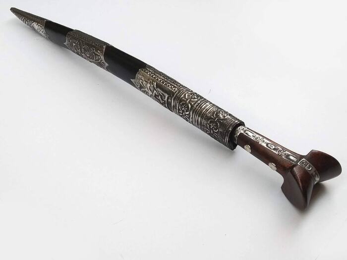 Γιαταγάνι Σκαλιστό με δέρμα (72cm yatagan) Φωτογραφία 7