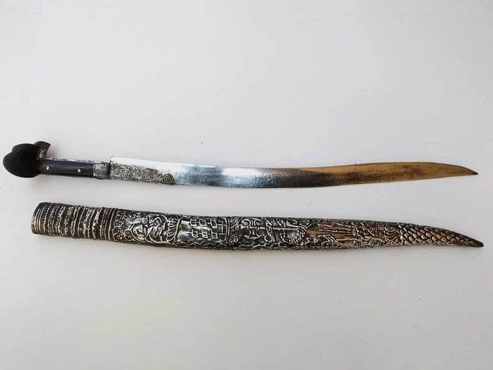 Γιαταγάνι Σκαλιστό Χάλυβας (72cm yatagan) Φωτογραφία 4