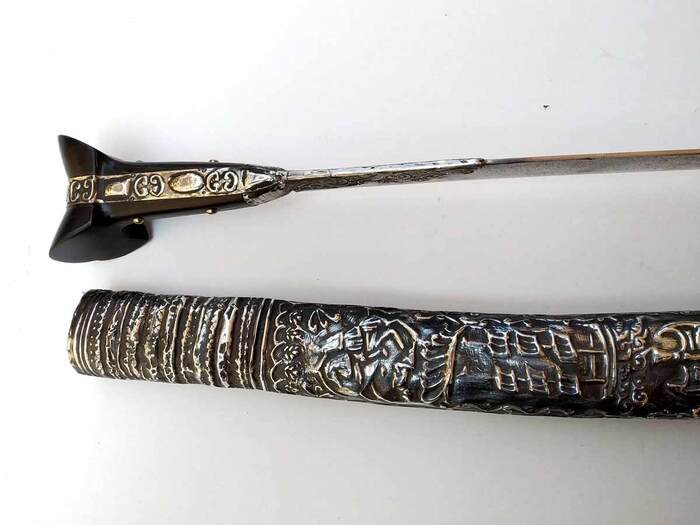 Γιαταγάνι Σκαλιστό Χάλυβας (72cm yatagan) Φωτογραφία 7