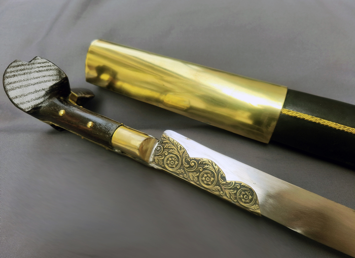 Γιαταγάνι Μπρούτζινο Χάλυβας (72cm yatagan) Φωτογραφία 3